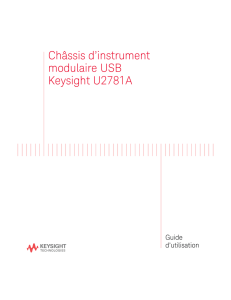 Châssis d`instrument modulaire USB Keysight U2781A
