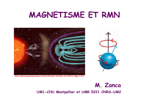 MAGNETISME ET RMN - Biophysique et Médecine Nucléaire