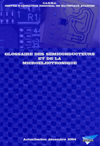 Le glossaire de la microélectronique (70 ko)