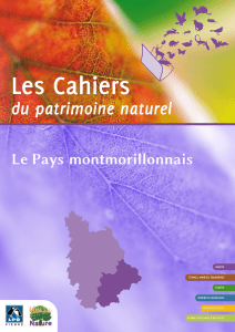 Cahiers du patrimoine naturel - Pays montmorillonnais