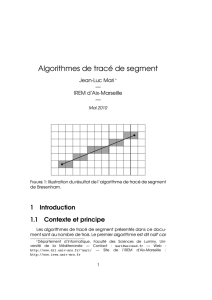 Algorithmes de tracé de segment - IREM Aix