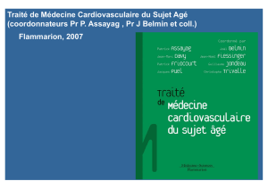 Vieillissement cardio-vasculaire (Pr P. Assayag )
