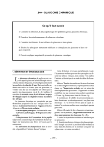 Glaucome chronique - polys-ENC