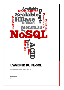 L`AVENIR DU NoSQL