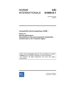 norme internationale cei 61000-6-1