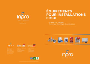 équipements pour installations fioul