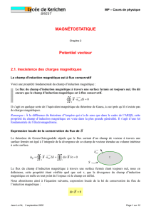 Potentiel vecteur