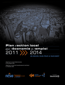 Plan d`action local pour l`économie et l`emploi
