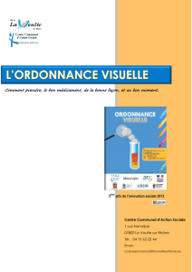 l`ordonnance visuelle - Ateliers Santé Ville