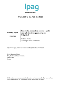 Pays riche, population pauvre : quelle stratégie de
