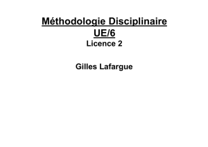 Cours 1 - Gilles LAFARGUE