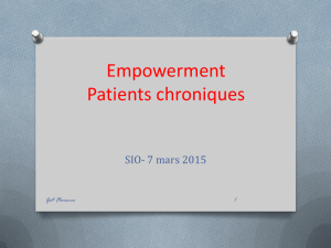 Empowerment Patients chroniques
