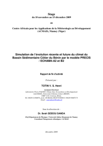 Simulation de l`évolution récente et future du climat du