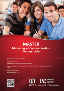 master - ENT - Université d`Auvergne