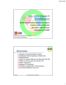 GEL−2004 Design II (modélisation) Sommaire