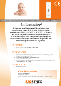 Documentation commerciale du Influenzatop