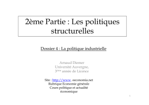 2ème Partie : Les politiques structurelles