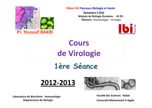 Cours de Virologie de Virologie