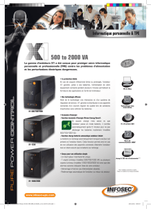 Documentation - Onduleur X1-500VA