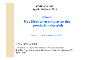 Cours Modélisation et simulation des procédés industriels