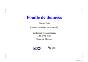 Fouille de données - Université d`Orléans