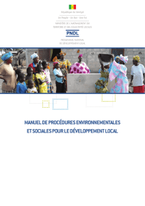 manuel de procédures environnementales et sociales pour