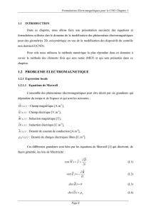 1.2 PROBLEME ELECTROMAGNETIQUE