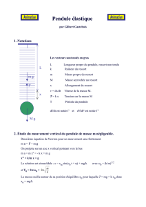 Pendule élastique