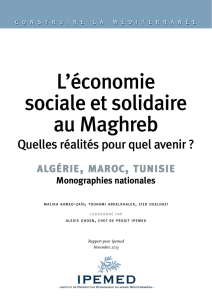L`économie sociale et solidaire au Maghreb