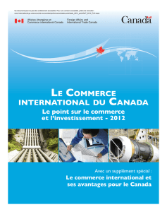 le commerce international du canada