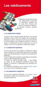 Les médicaments