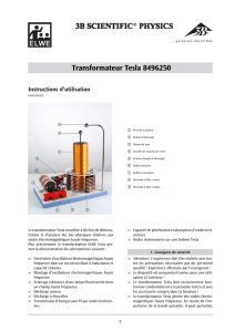 Transformateur Tesla 8496250 3B SCIENTIFIC 3B SCIENTIFIC