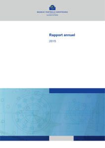 Rapport annuel 2015 de la BCE - European Central Bank