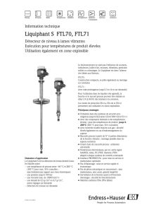 Liquiphant S FTL70, FTL71