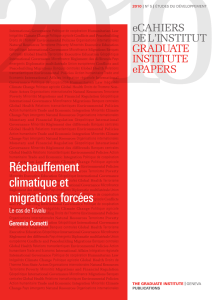 Réchauffement climatique et migrations forcées