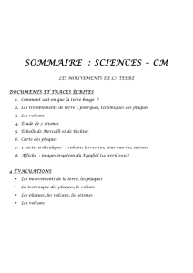 sommaire : sciences – cm