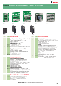 modules à diodes, de commande, différentiel et électroniques