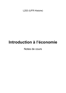 Introduction à l`économie