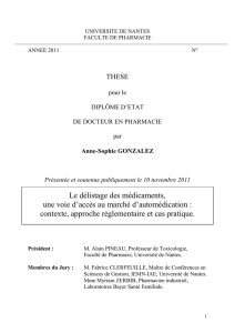 Le délistage des médicaments, une voie d`accès au marché d