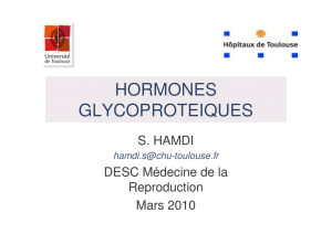 Gonadotrophines - Facultés de Médecine de Toulouse