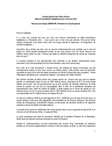 Conseil général des Côtes d`Armor Débat d`orientations budgétaires