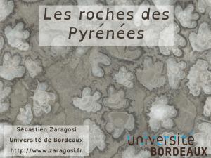 présentation des Pyrénées I. Les roches de l`ère secondaire