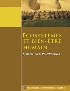 Synthèse sur la Désertification - Millennium Ecosystem Assessment