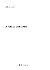 la pensée monétaire