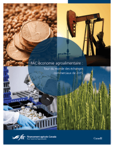 Le rapport FAC économie agroalimentaire