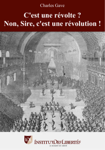 C`est une R&eacute;volte