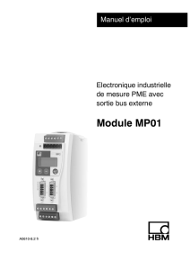 Module MP01, PME avec sortie bus externe, Manuel d`emploi, A0610