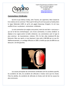 Commotions Cérébrales - Cappino Physiotherapy and Wellness