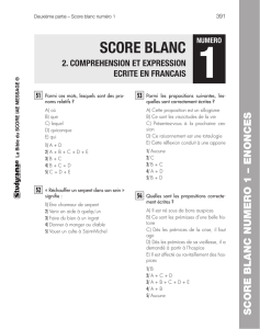 score blanc