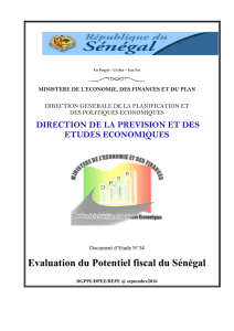 Evaluation du Potentiel fiscal du Sénégal